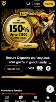 Foxygold welkomstbonus